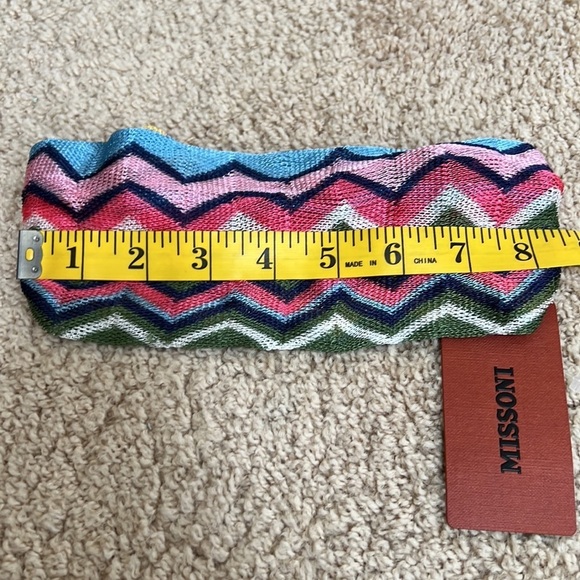 New! Missoni chevron multi colored knit headband.